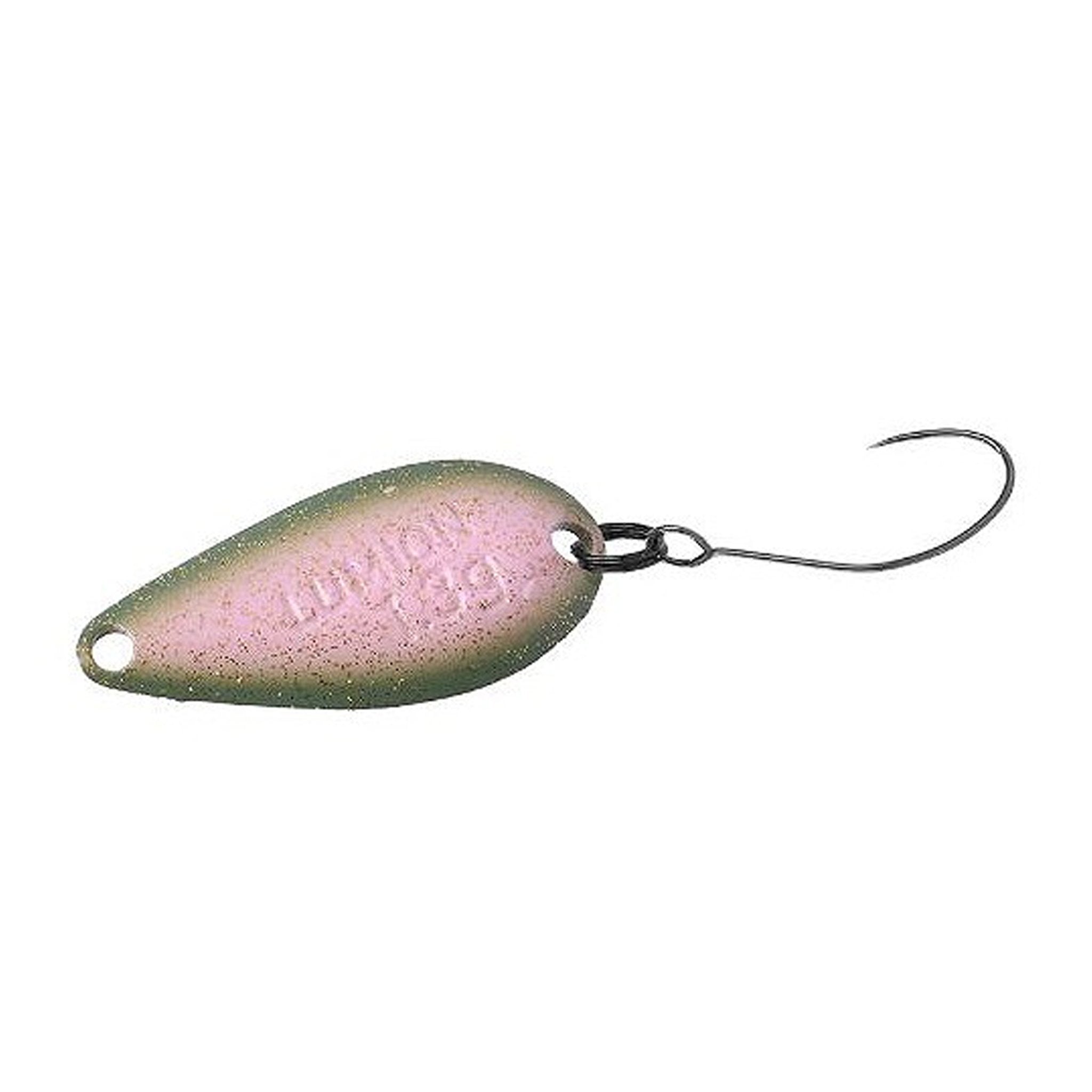 DAIWA PRESSO LUMION 1.9g Trout Spoon Color "#12 Salmon Basil" - The Borrowed Lure