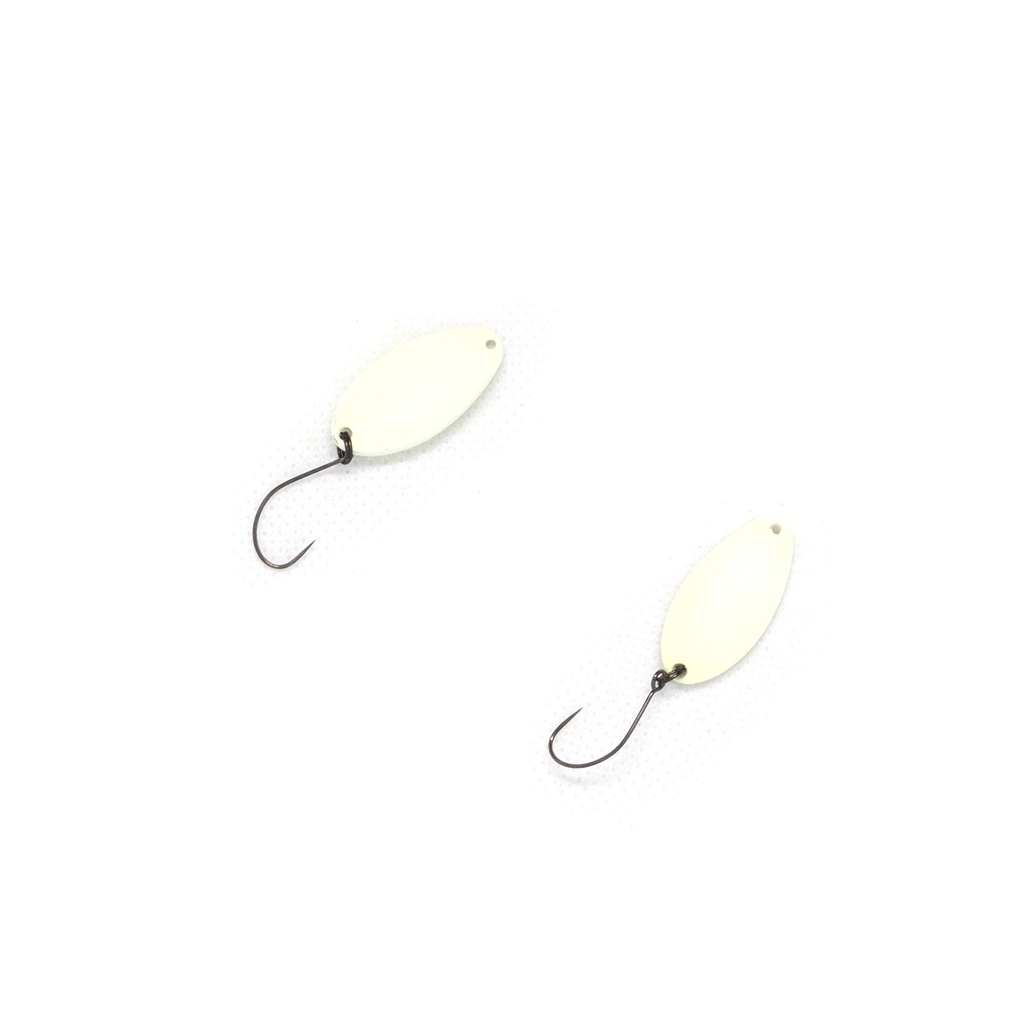 Forest Fix Impact 2.5g Trout Spoon Color #18 "Green Glow" - The Borrowed Lure