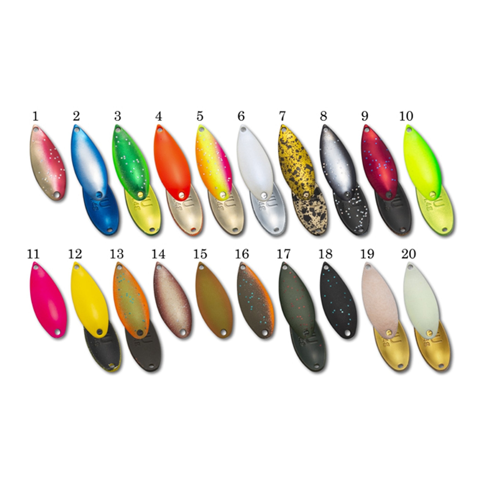 Forest MIU 1.4g Trout Spoon Color "#11 Fluorescent Pink" - The Borrowed Lure