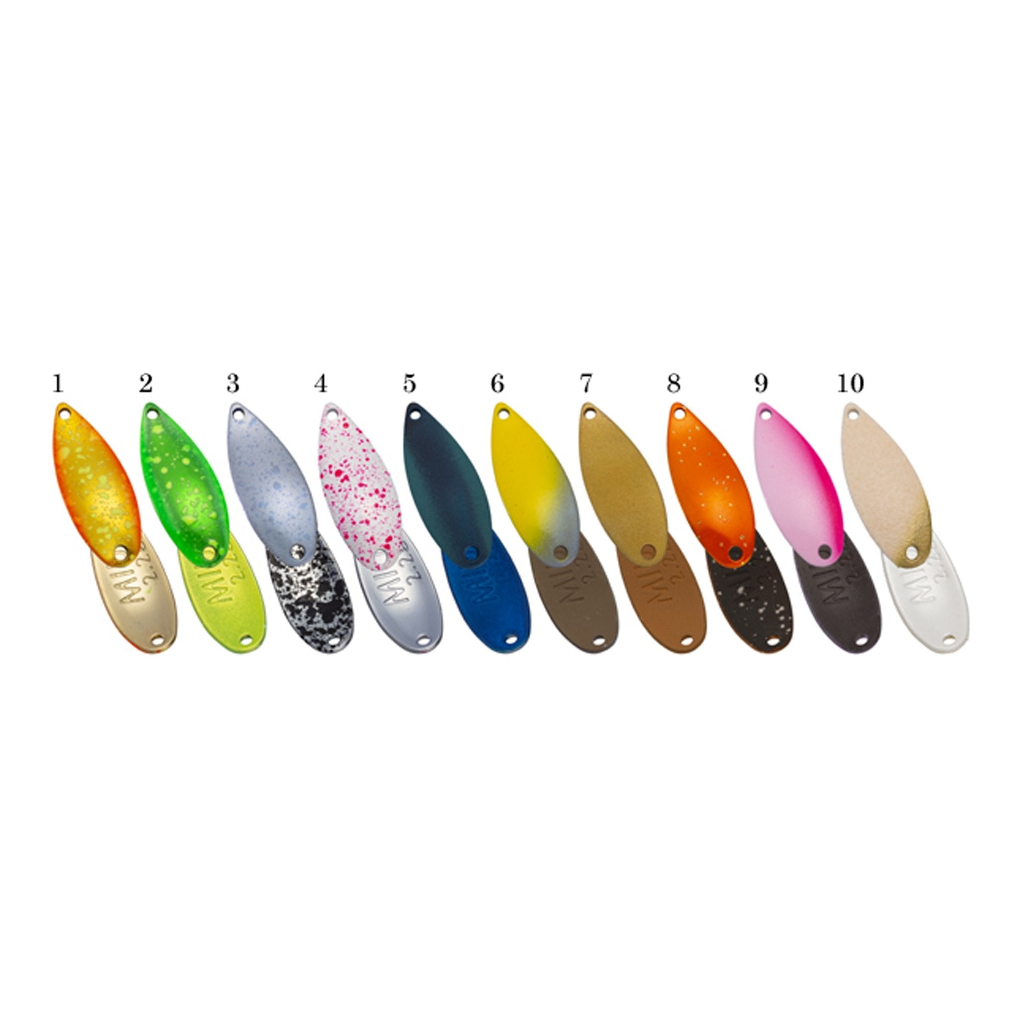 Forest MIU 2.2g Trout Spoon 21 Limited Color "#06 Crescent" - The Borrowed Lure