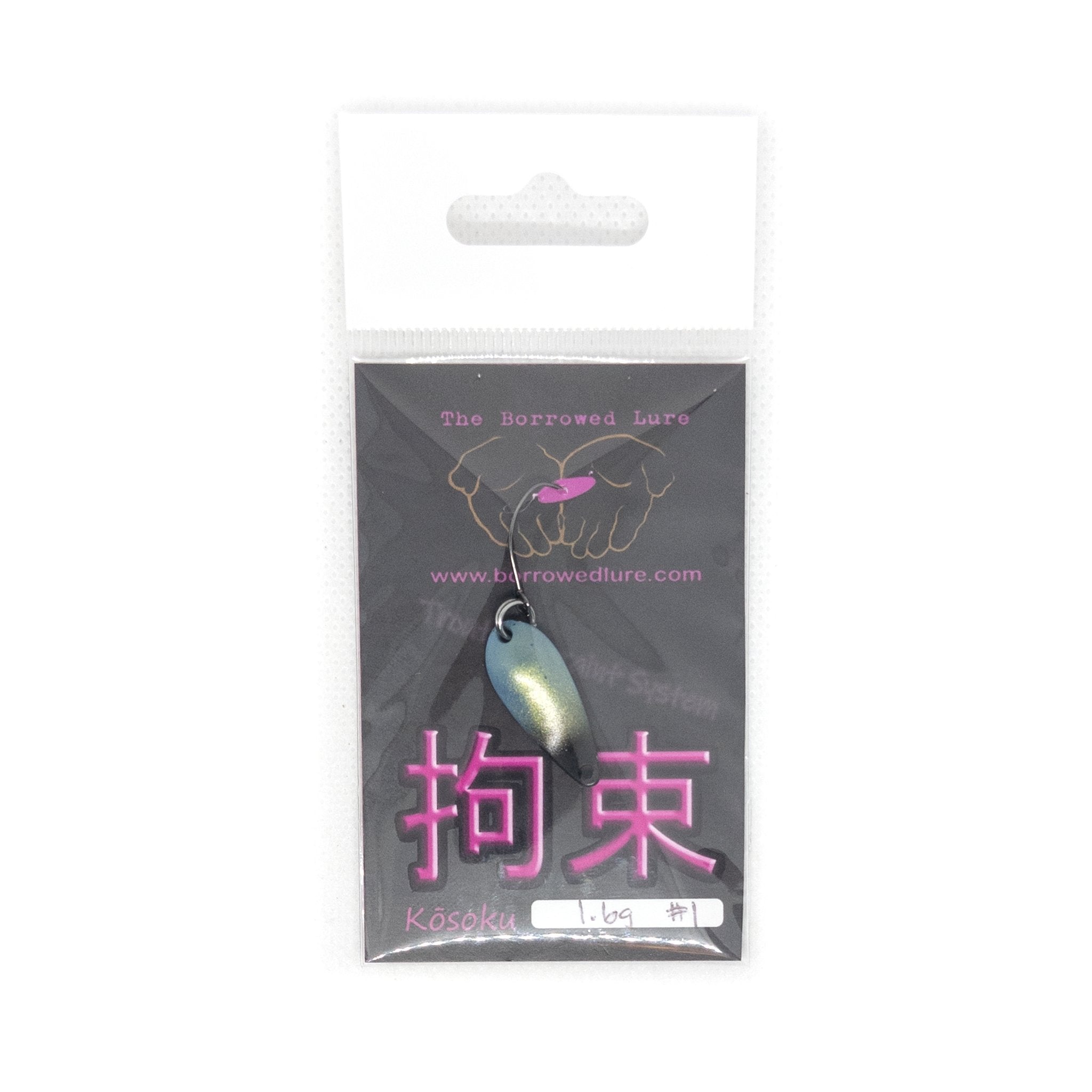 Kōsoku Trout Spoon 1.6g COLOR 01 "Blue Steel" - The Borrowed Lure