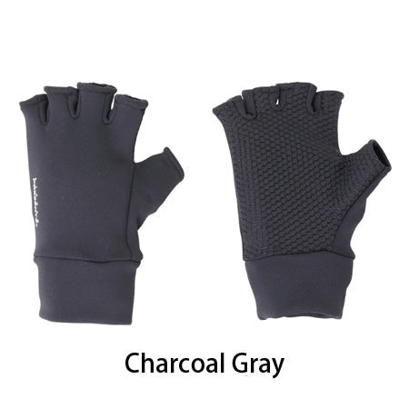 Little Presents 5 Fingerless Fishing Gloves (Charcoal Grey) - The Borrowed Lure