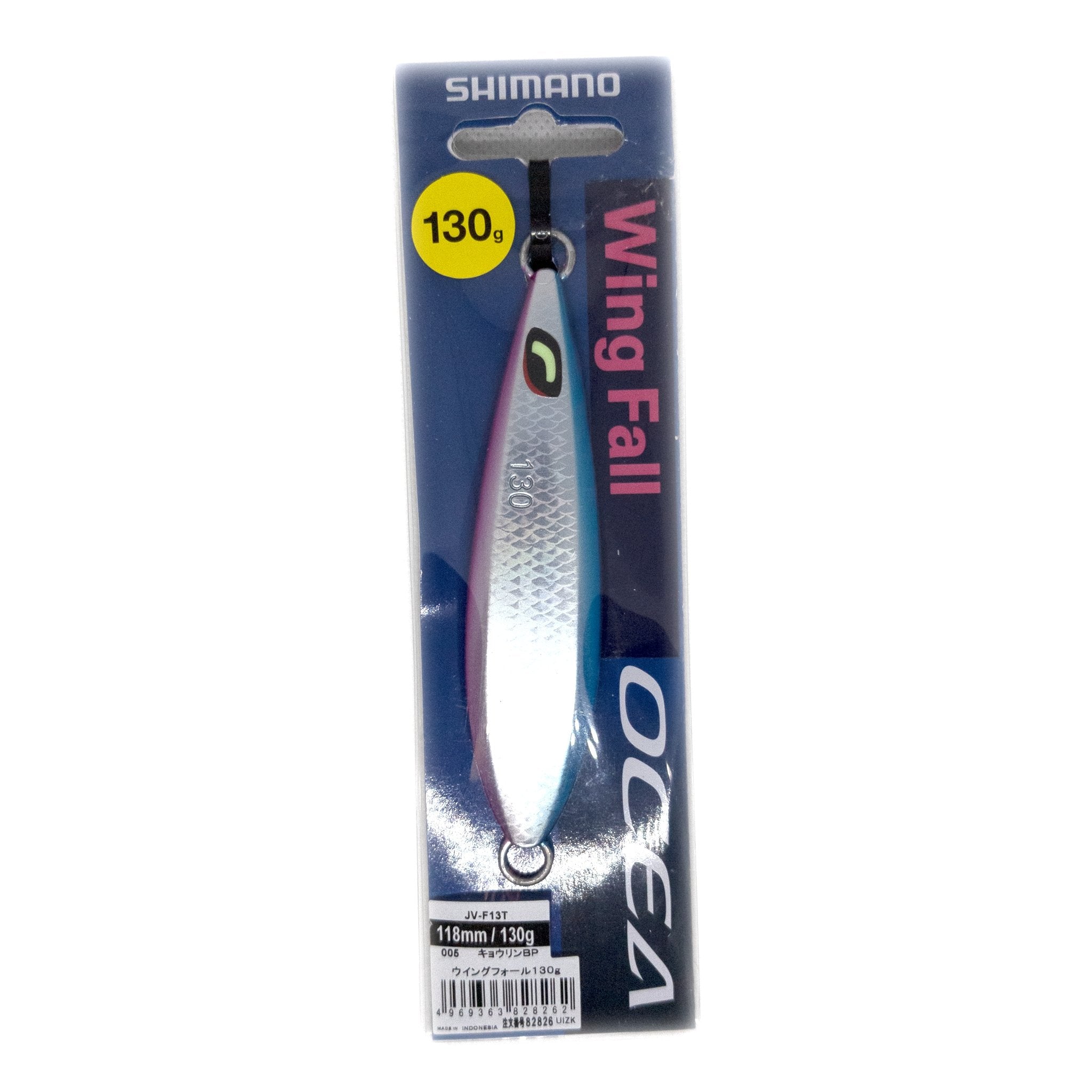 Shimano Ocea Wing Fall Jig 130g Color "Kyorin Blue Pink" - The Borrowed Lure