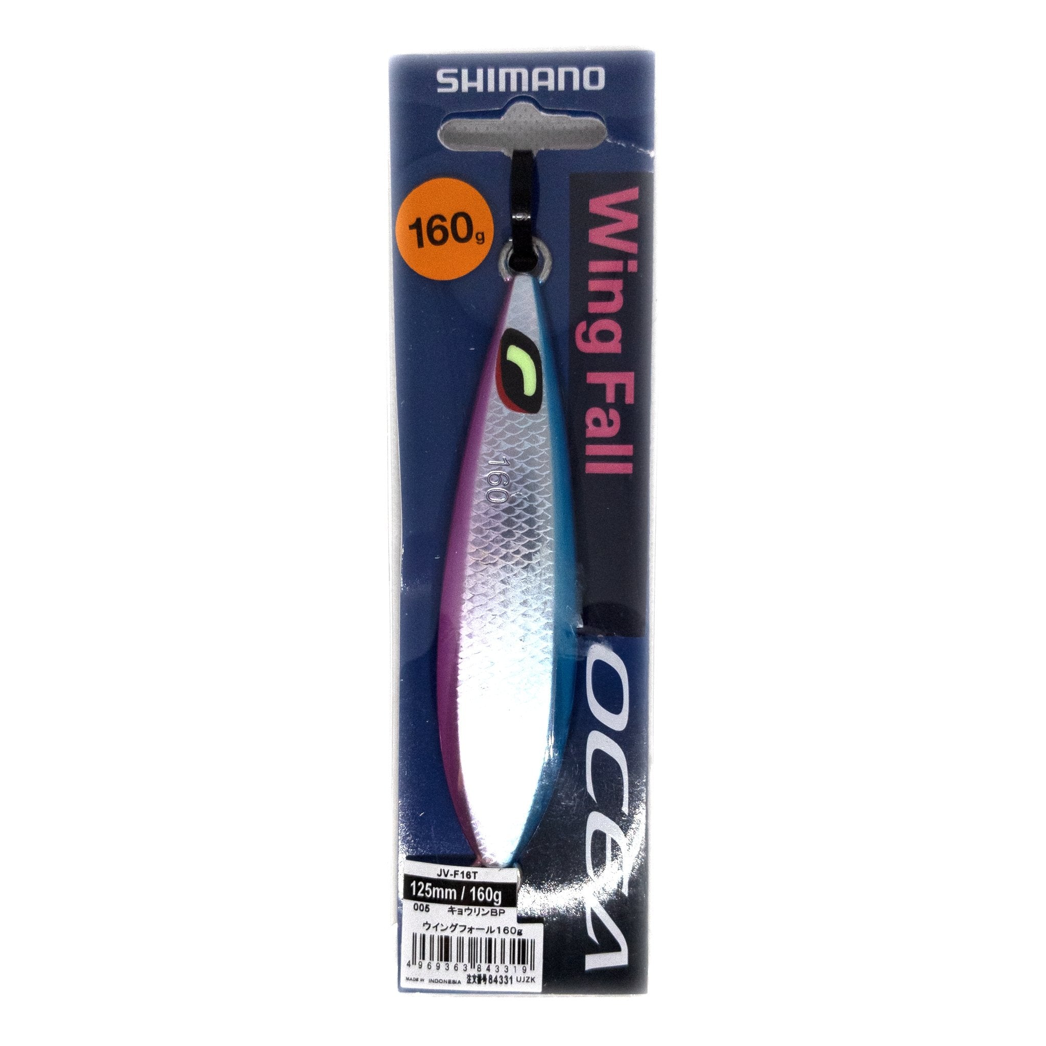 Shimano Ocea Wing Fall Jig 160g Color "Kyorin Blue Pink" - The Borrowed Lure