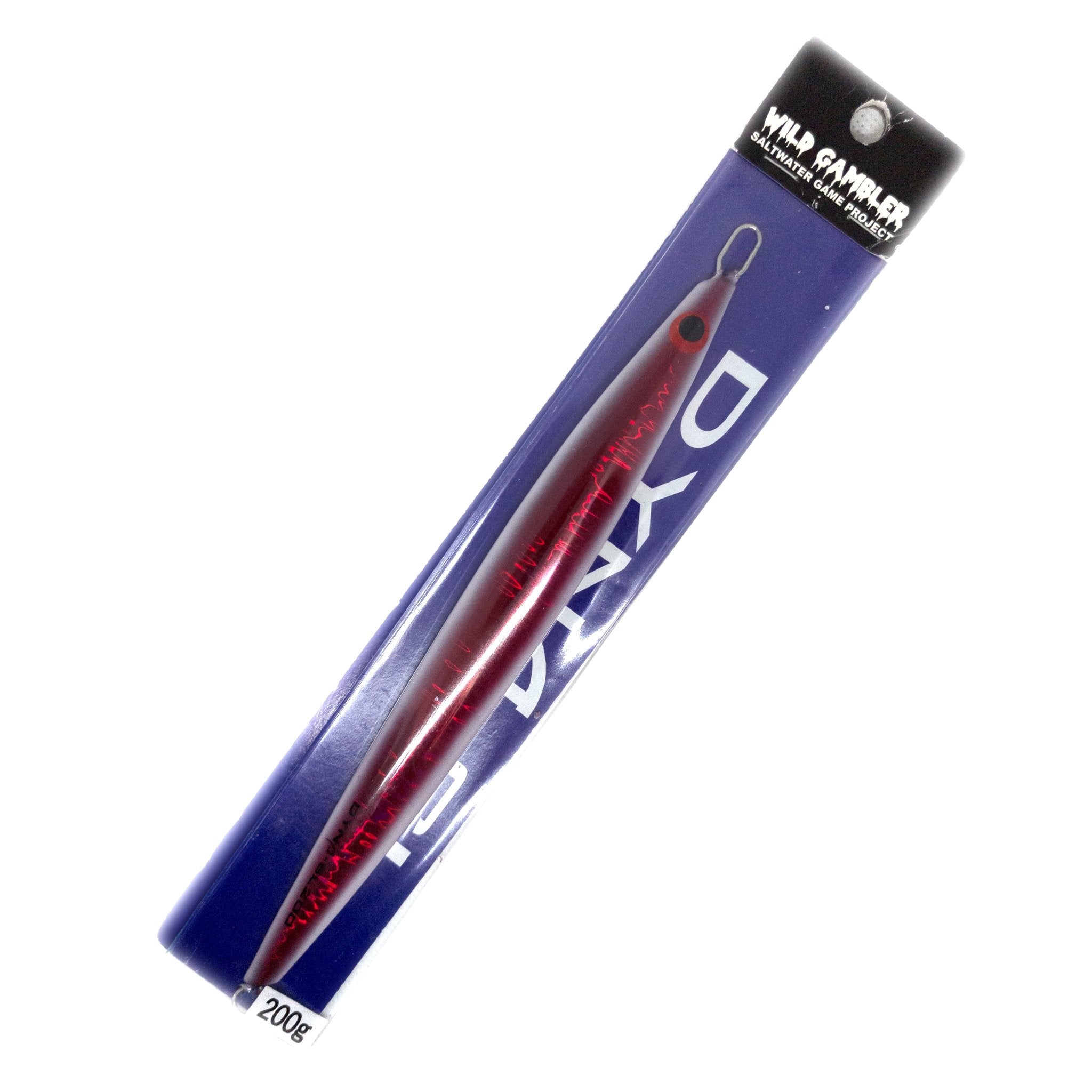 Wild Gambler Dyna-SL 200g Jig Color "Red Edge Glow" - The Borrowed Lure