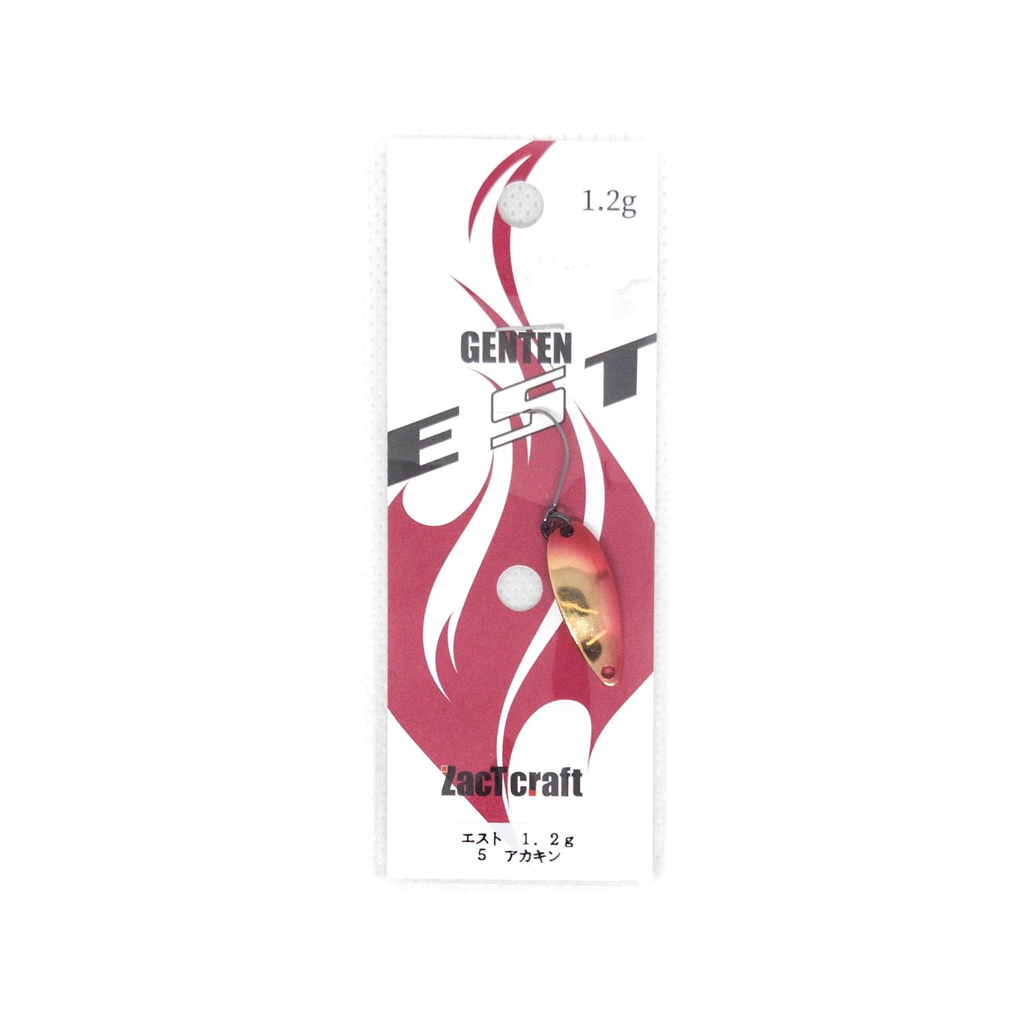 ZactCraft GENTEN EST 1.2g Trout Spoon Color "#05 Red Kin" - The Borrowed Lure