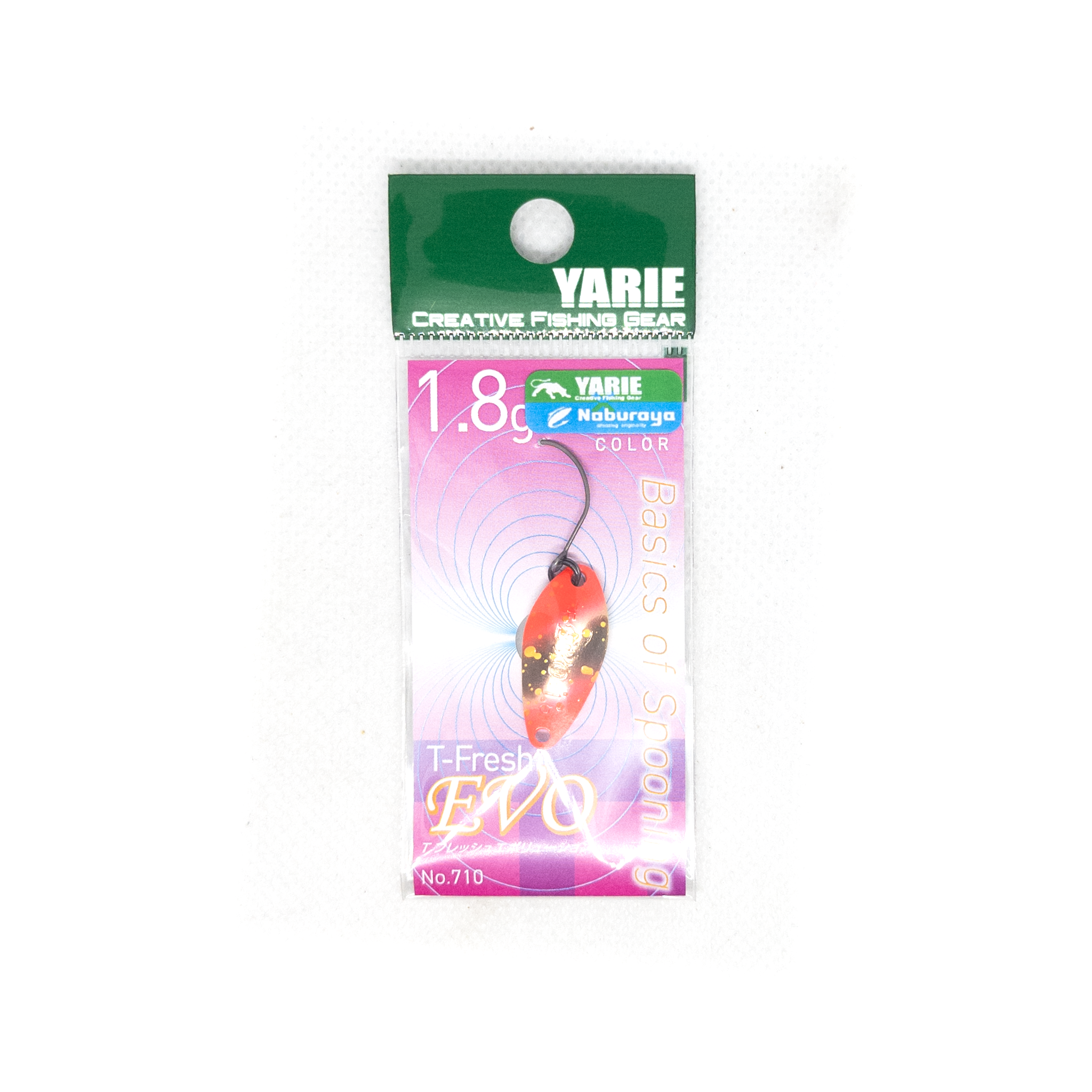 YARIE T-Fresh Evo Trout Spoon 1.8g (Naburaya x Yarie) Color Split Red [Limited Special]