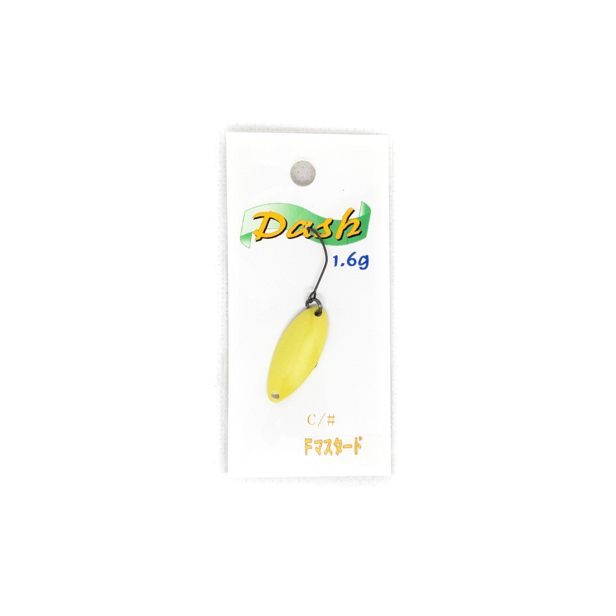 B-HOUSE Dash Trout Spoon 1.6g Color "Mustard" - The Borrowed Lure