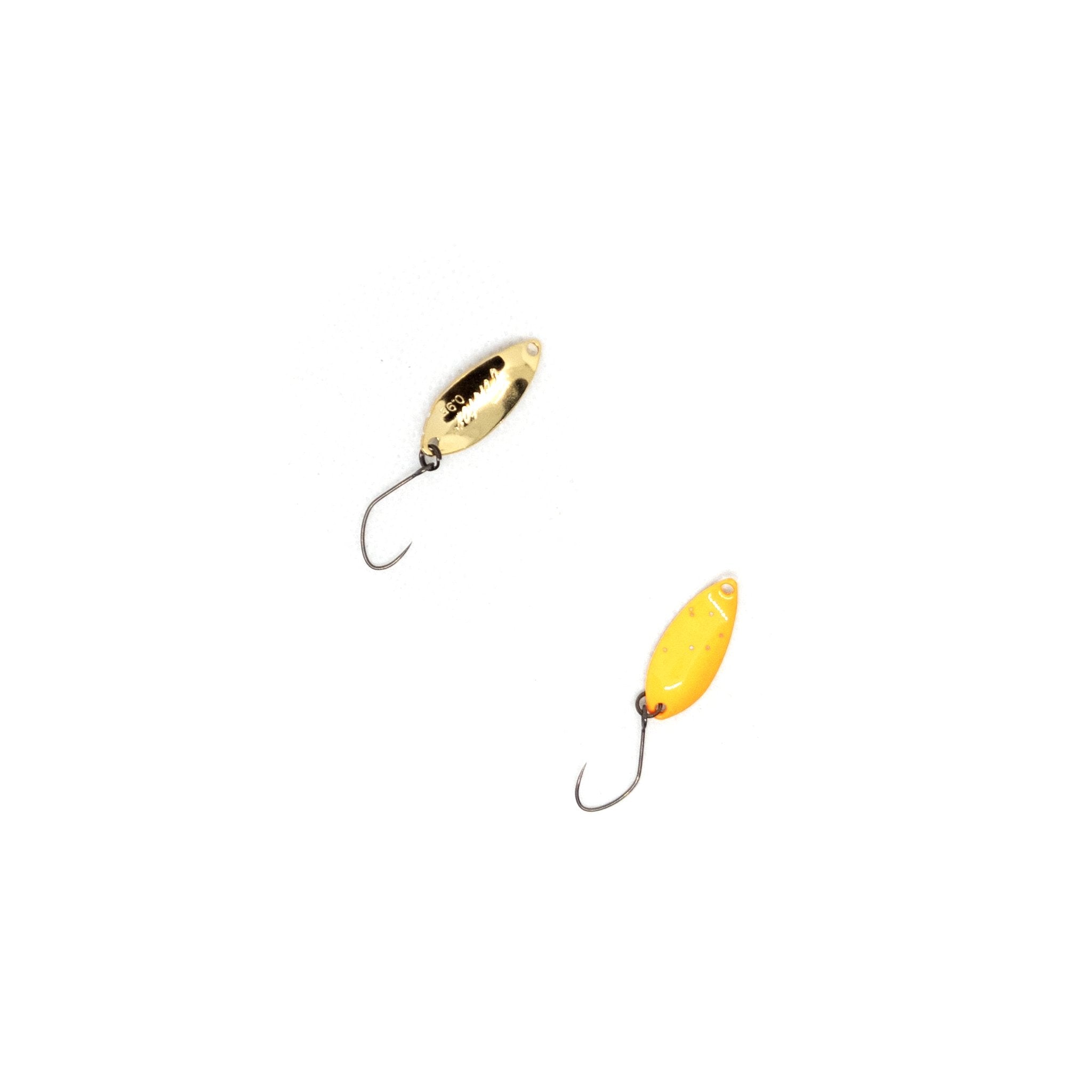 Forest Factor 0.9g Trout Spoon Color #01 "I'm Gold" - The Borrowed Lure