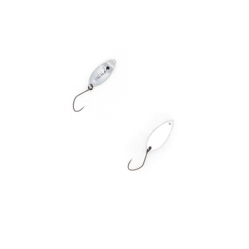 Forest Factor 0.9g Trout Spoon Color #04 "Silver White" - The Borrowed Lure