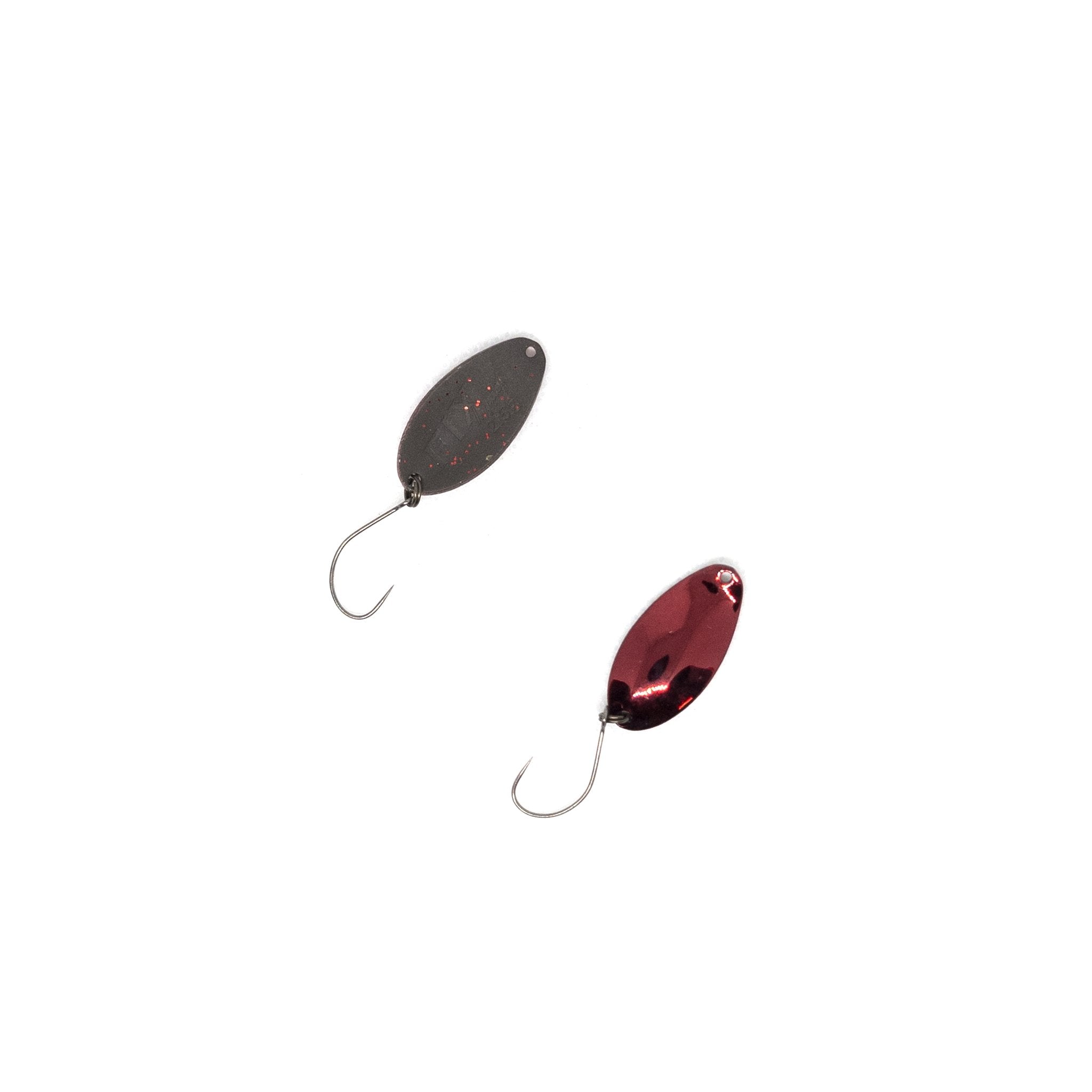 Forest Fix Impact 2.5g Trout Spoon Color #09 "Queen Red" - The Borrowed Lure
