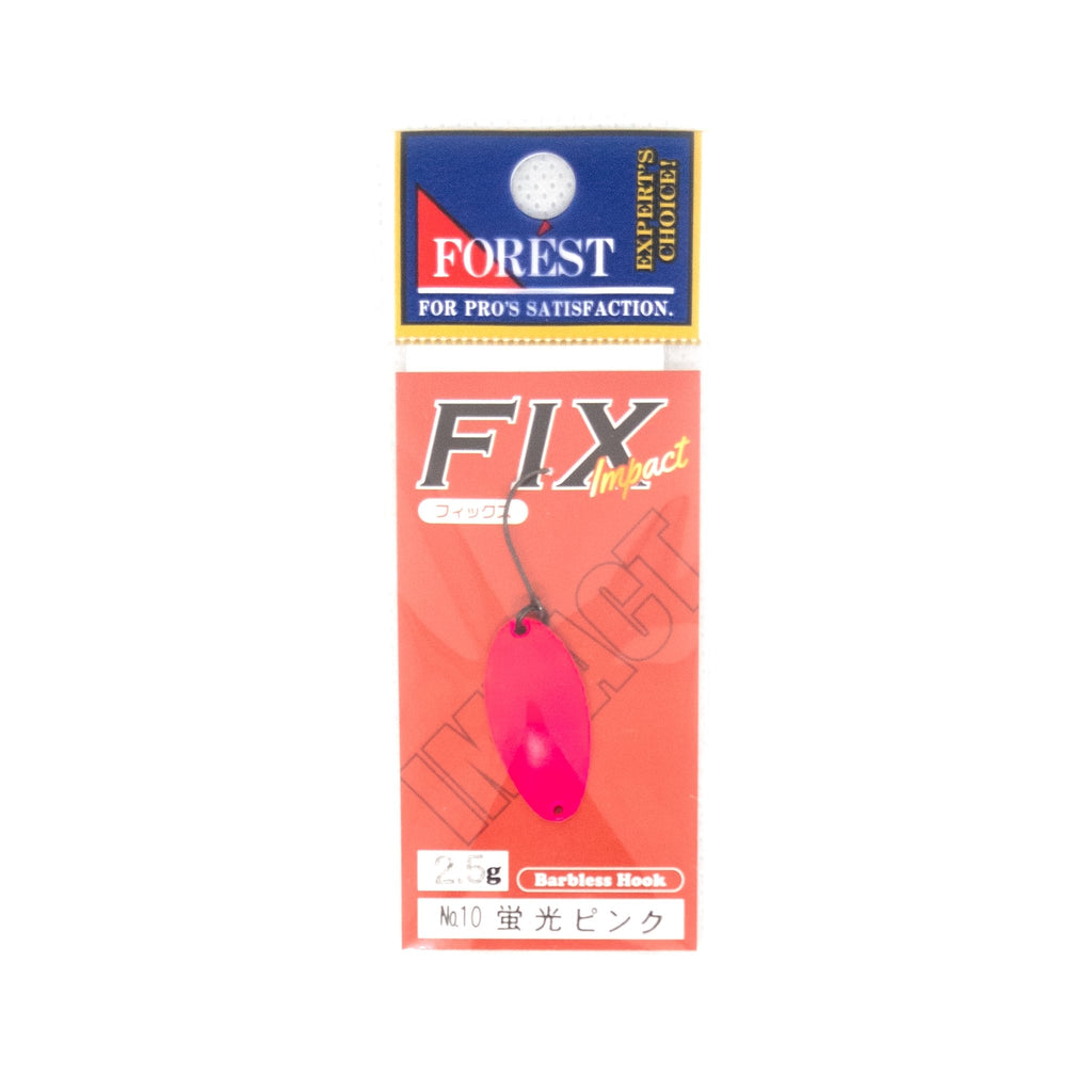 Forest Fix Impact 2.5g Trout Spoon Color #10 "Fluorescent Pink" - The Borrowed Lure