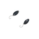 Forest Fix Impact 2.5g Trout Spoon Color #16 "Matte Black (Blue Glitter)" - The Borrowed Lure