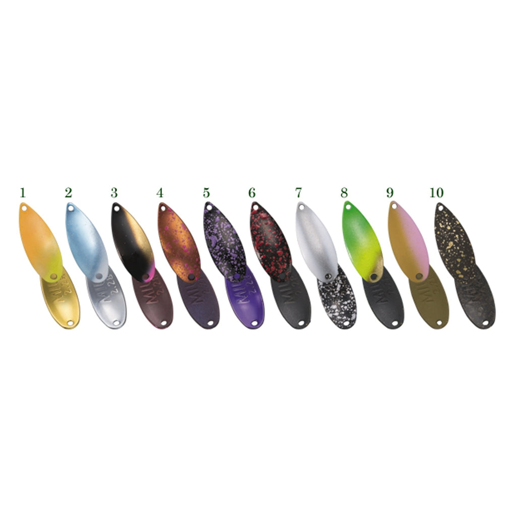 Forest MIU 2.2g Trout Spoon 19 Limited Color "#08 Green Flash" - The Borrowed Lure
