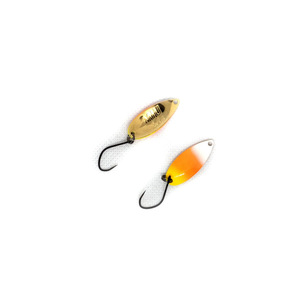 Kōsoku Trout Spoon 2.8g COLOR 26 "Candy Corn" - The Borrowed Lure