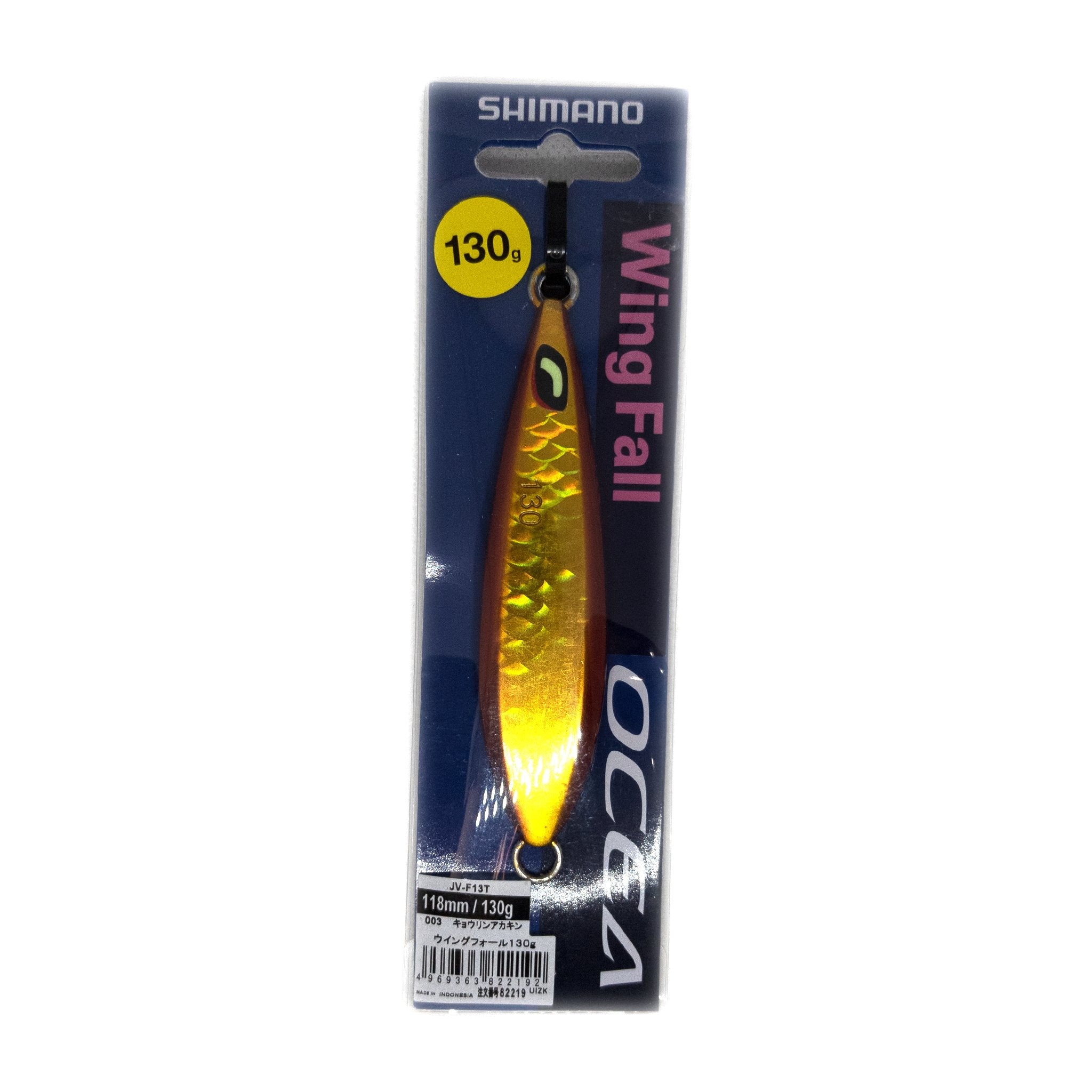 Shimano Ocea Wing Fall Jig 130g Color "Red Kin" - The Borrowed Lure